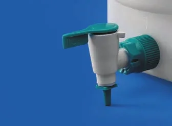 Stop cock for Aspirator bottle & Carboy, PP/Silicon/PTFE