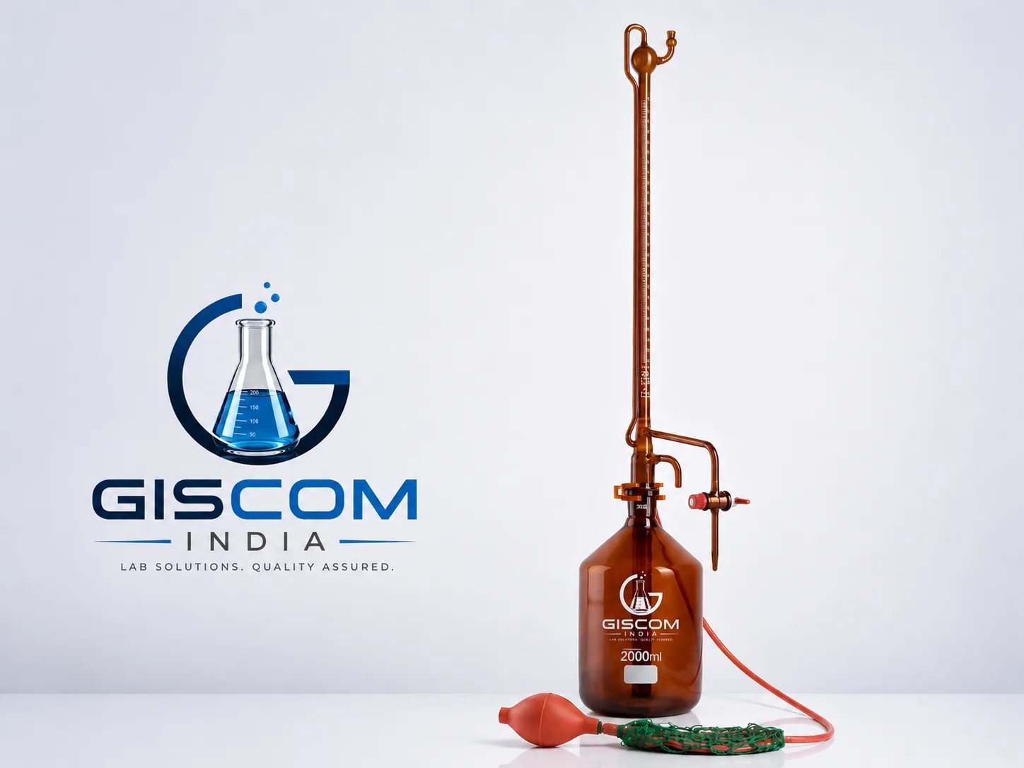 Burette, Automatic Zero, Amber Glass