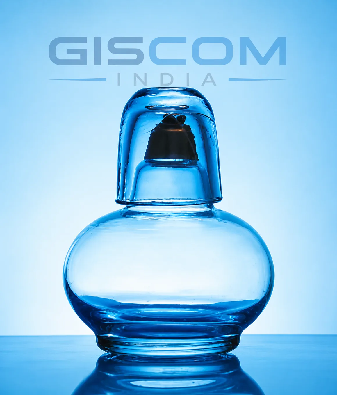Spirit Lamp, Glass, Round