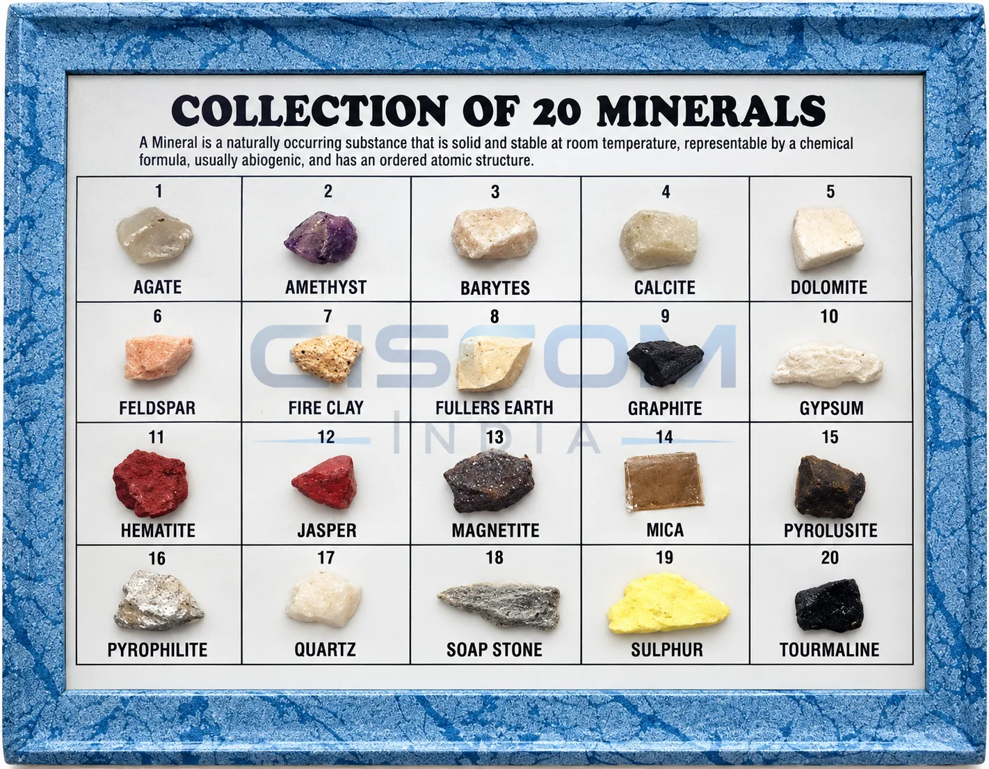 Collection of 20 Minerals