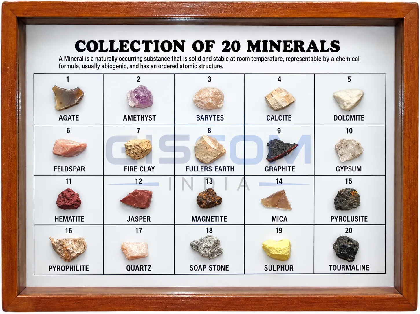 Collection of 20 Rocks & Minerals (10+10)