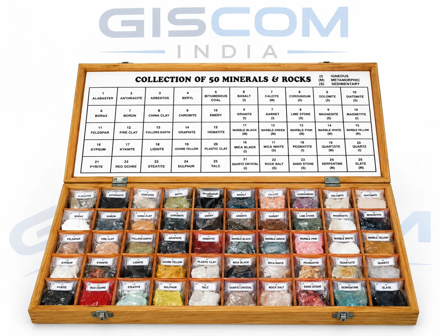 Collection of 50 Rocks & Minerals (25+25)