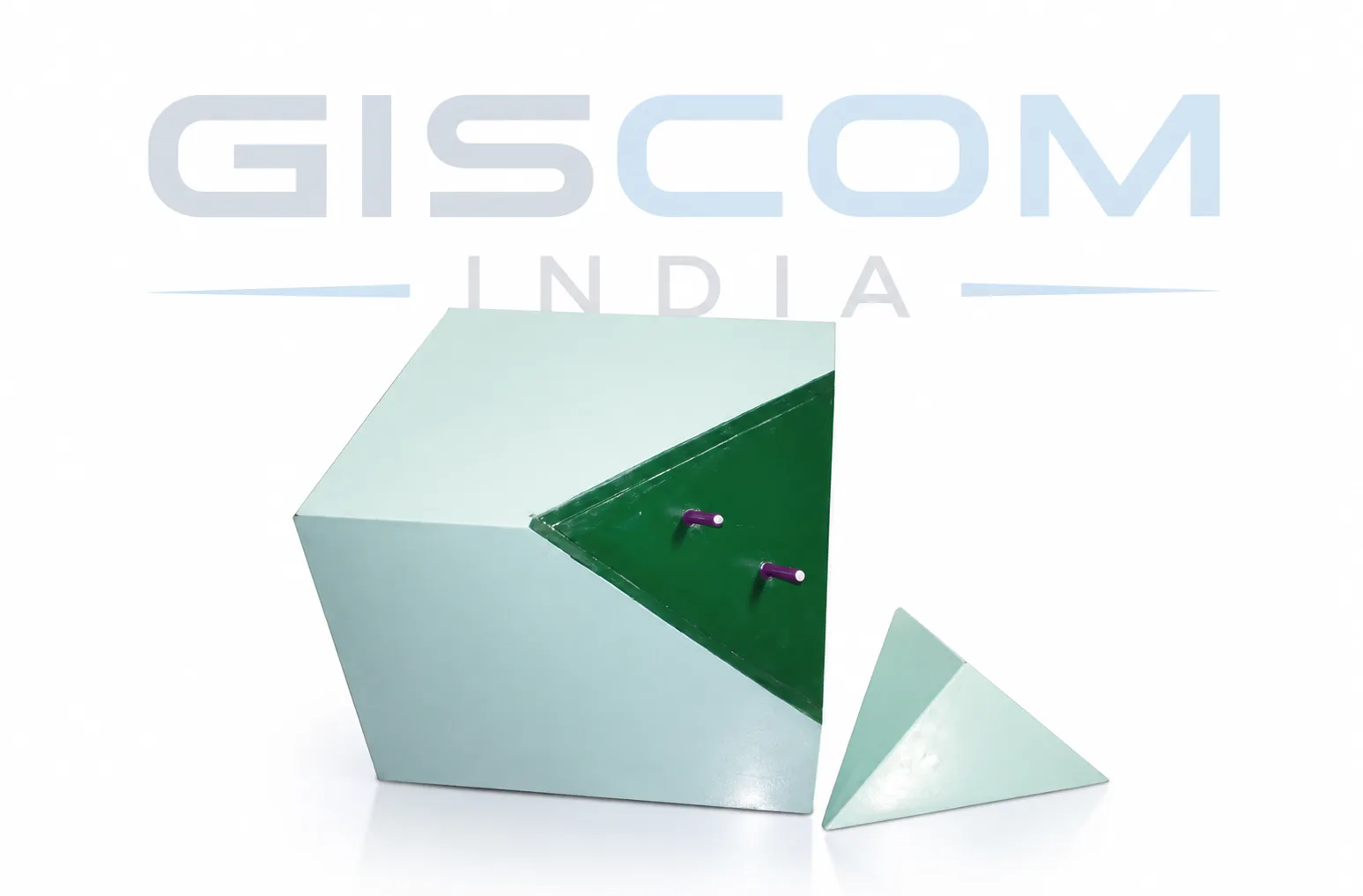 3D Model Of Pyramid Section From A Cube