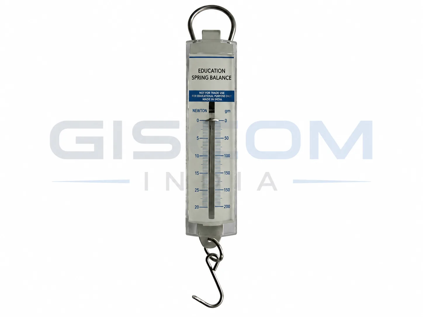 EDUCATION SPRING SCALE – DUAL TRANSPARENT SCALE, 2000G (20N)
